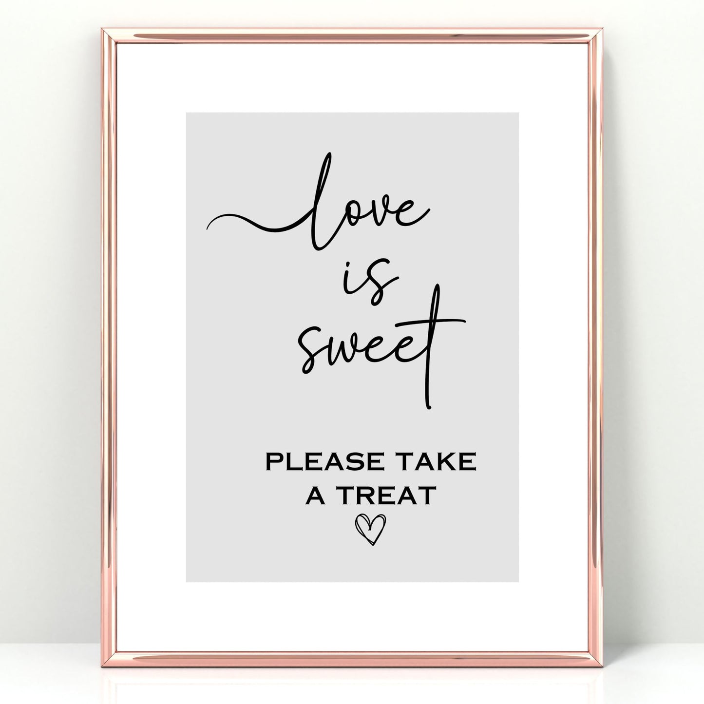 DIY Wedding Printable - Love is Sweet Sign