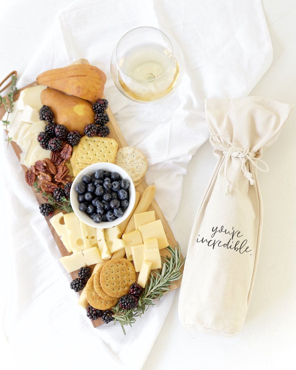 You're Incredible Cotton Canvas Wine Bag