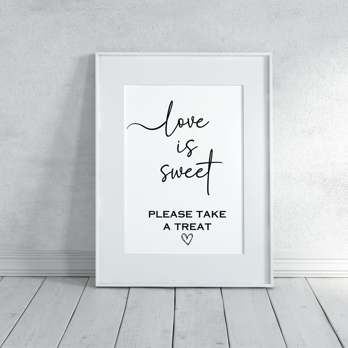 DIY Wedding Printable - Love is Sweet Sign