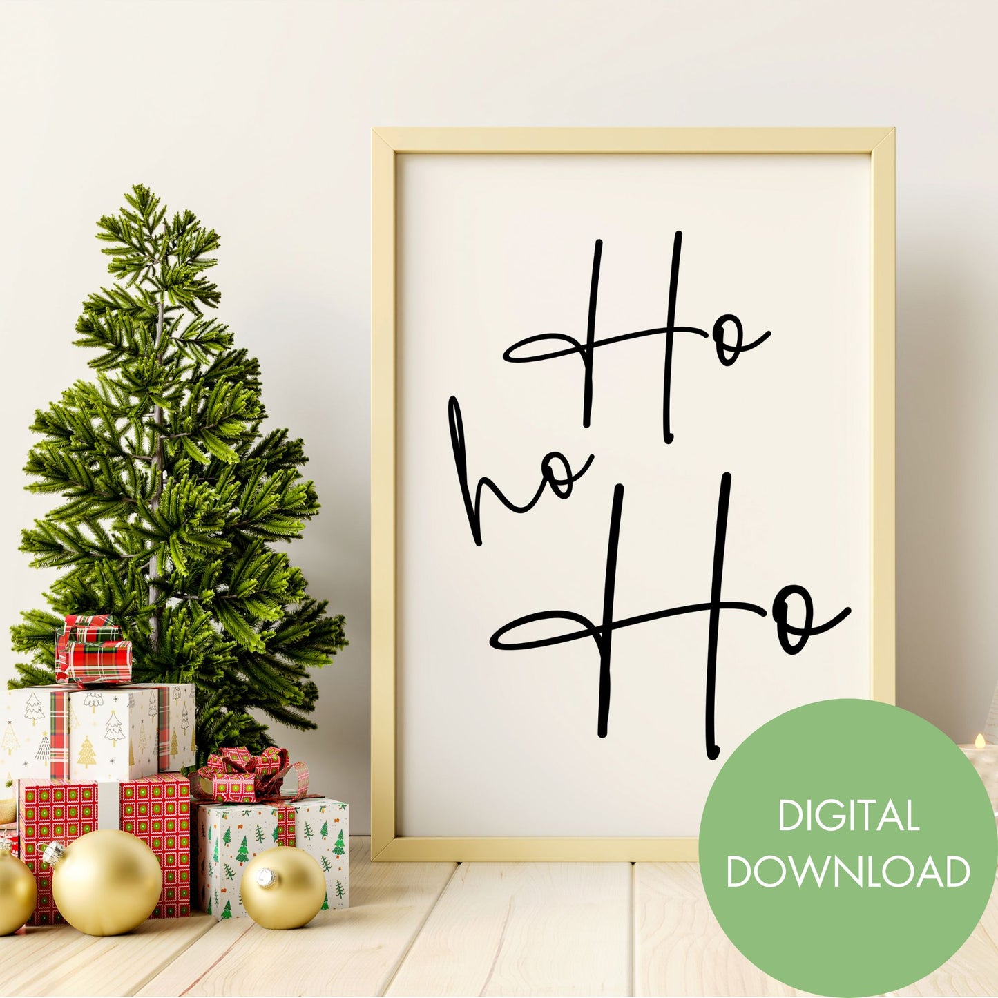 Ho Ho Ho Printable Wall Art