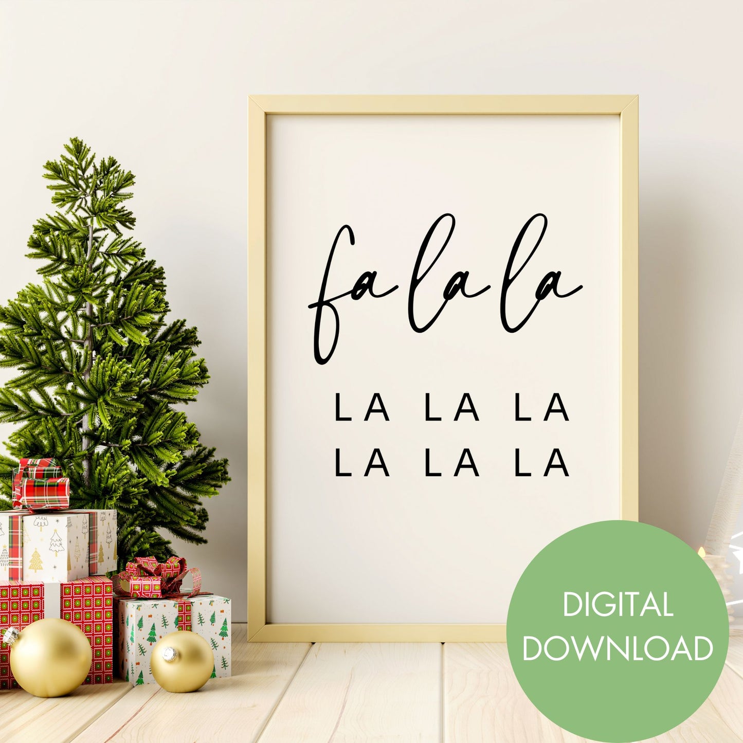 Fa La La Printable Wall Art