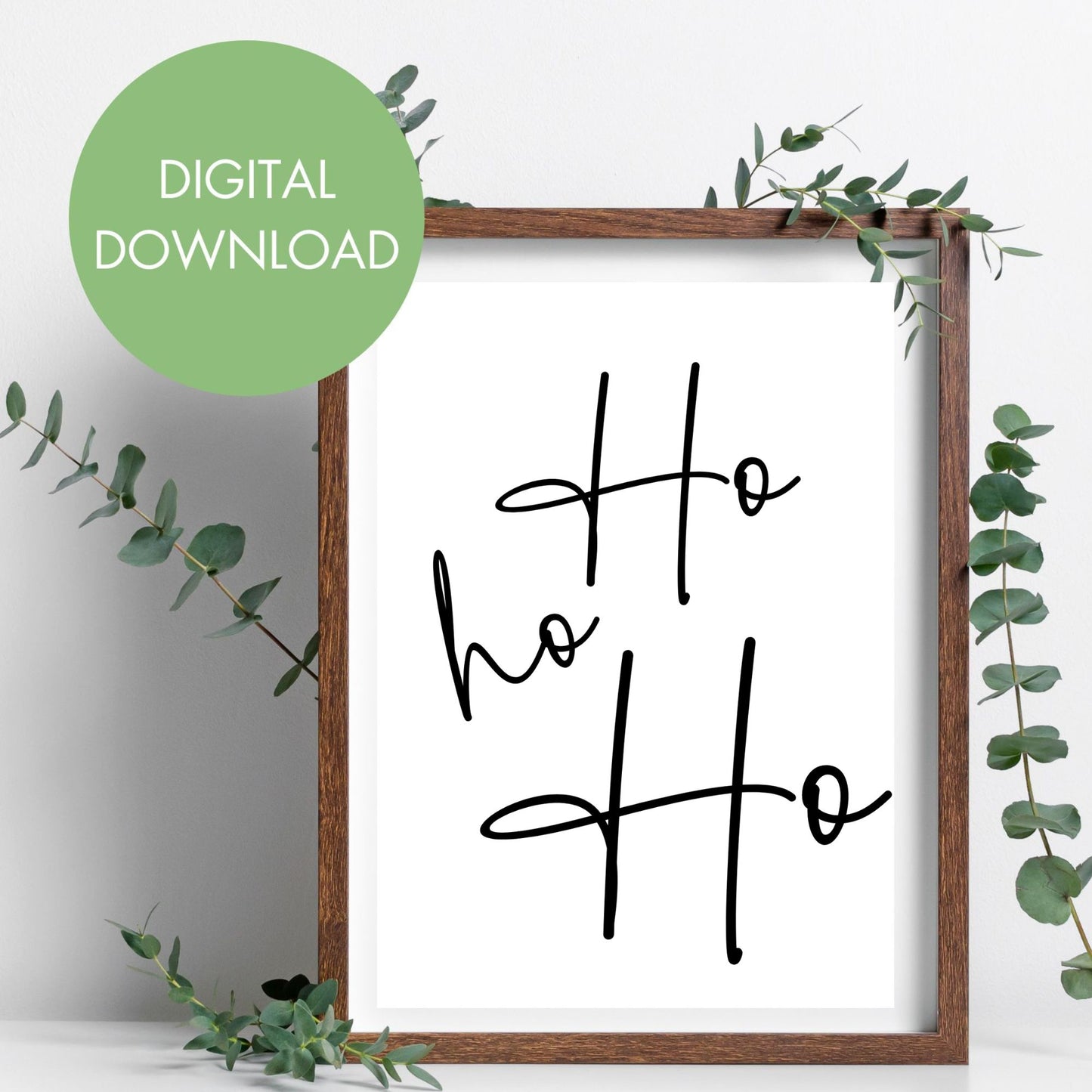 Ho Ho Ho Printable Wall Art