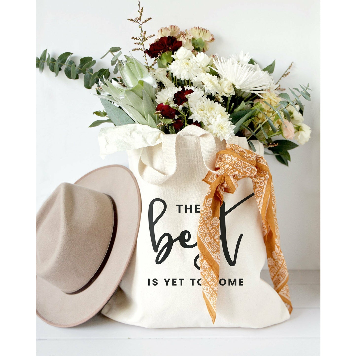 The Best is Yet to Come Cotton Canvas Tote Bag