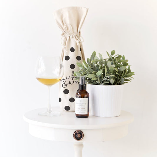 Weekend and Wine Canvas Wine Bag