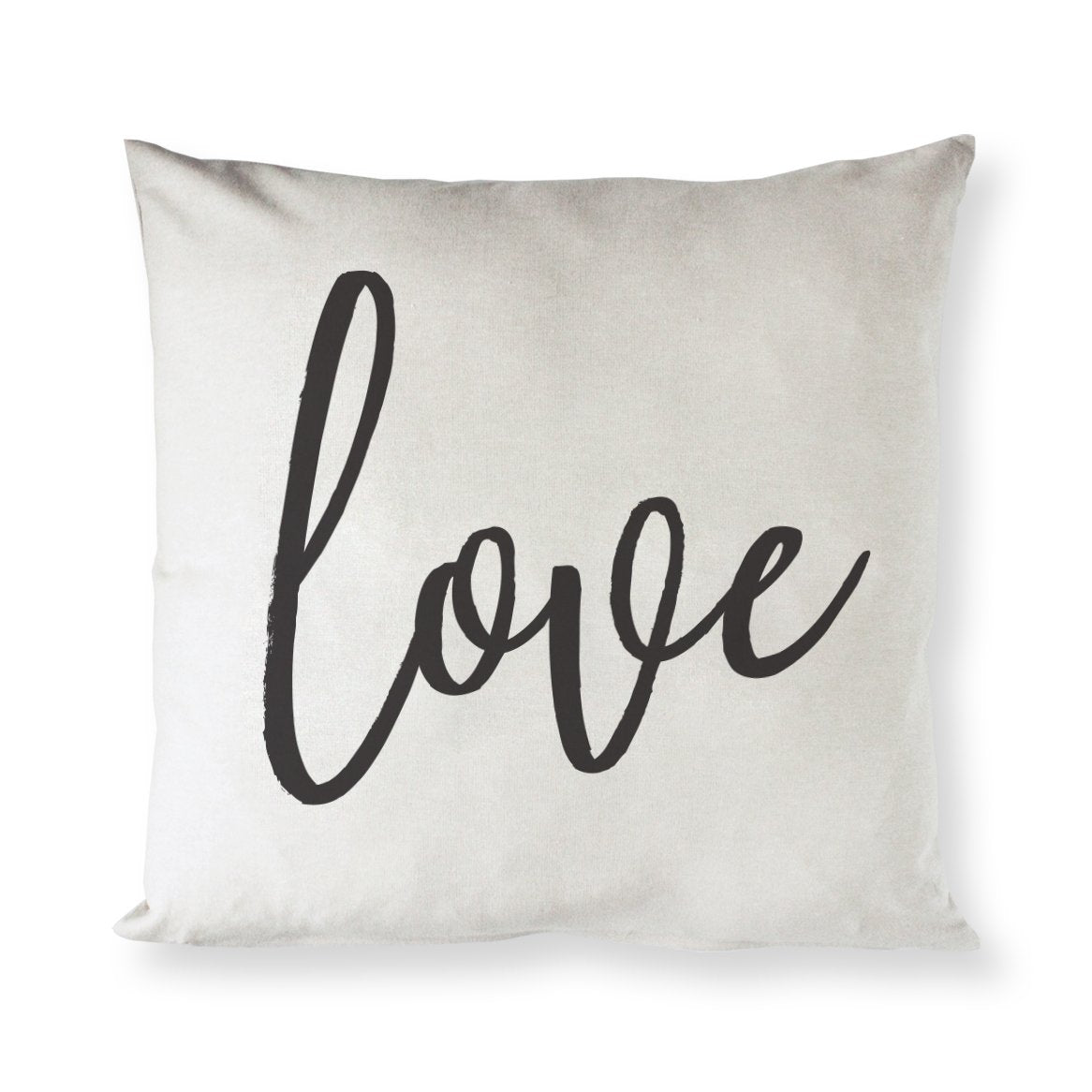 Love Cotton Canvas Pillow Cover