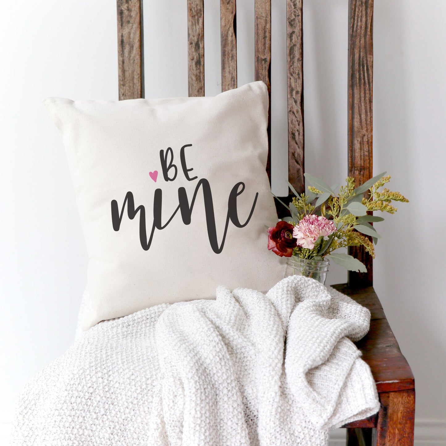 Be Mine Cotton Canvas Pillow Cover