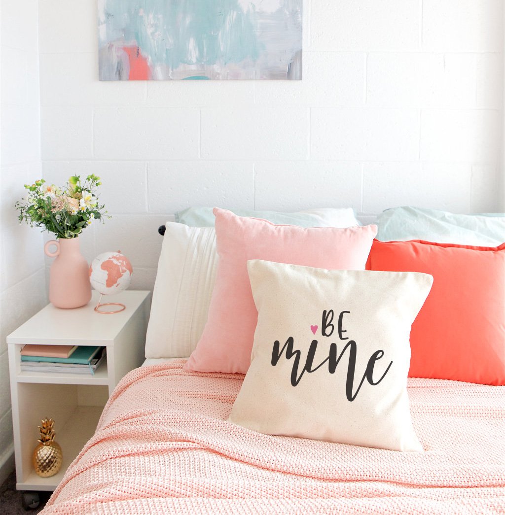 Be Mine Cotton Canvas Pillow Cover