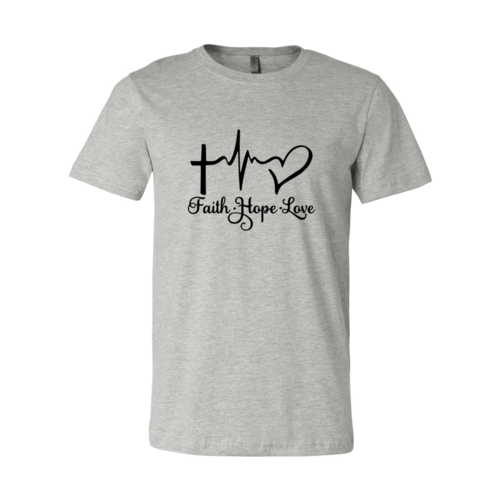 Inspirational Apparel Faith Hope Love T-Shirt One Clover Way