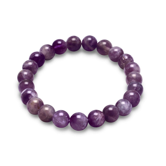 Amethyst Natural Stone Stretch Bracelet