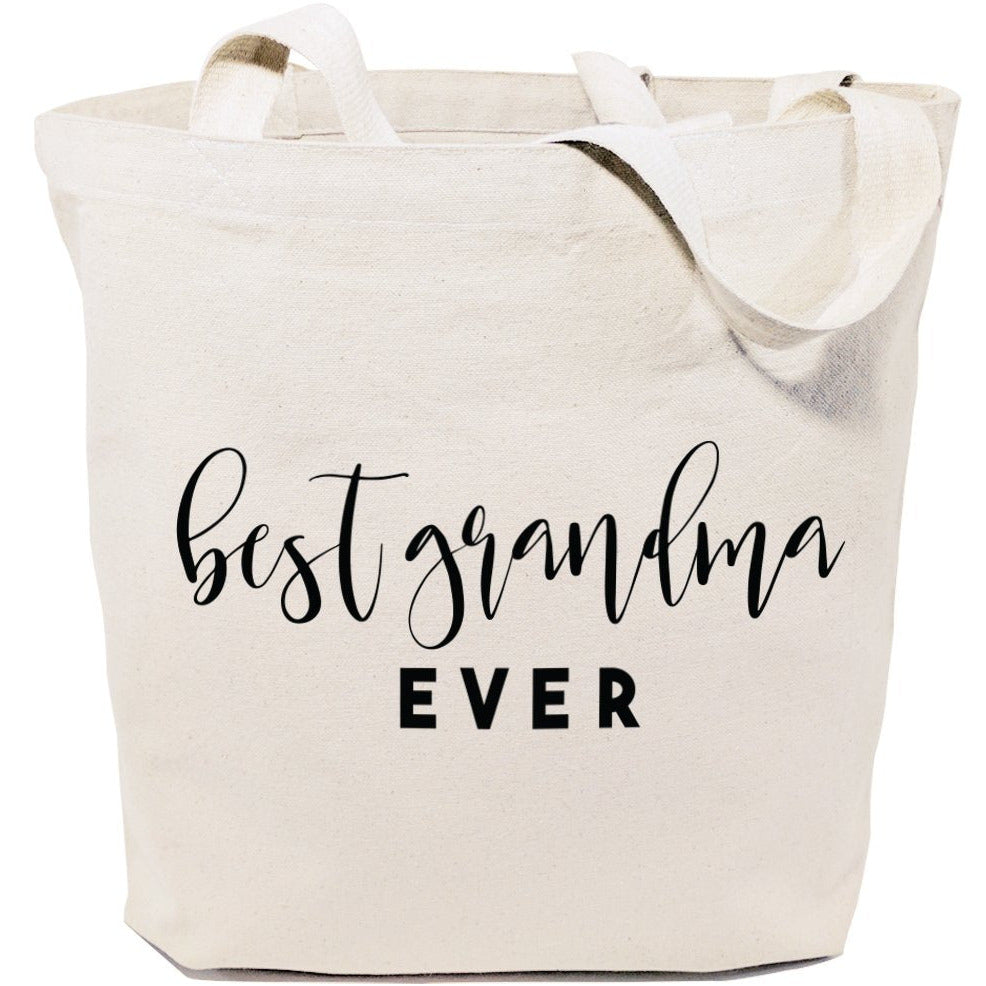 Best Grandma Ever Cotton Canvas Tote Bag