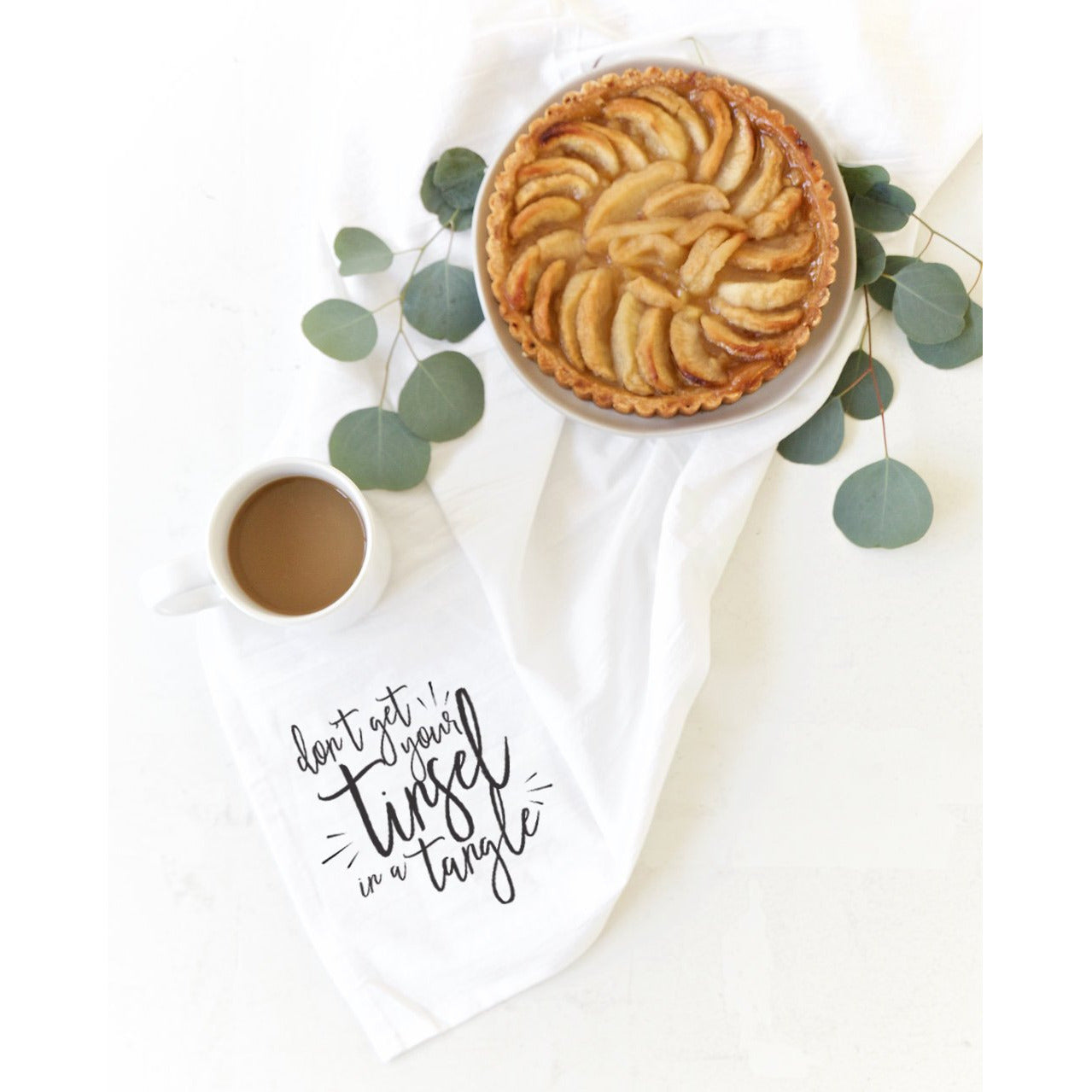 Don't Get Your Tinsel in a Tangle Christmas Kitchen Tea Towel