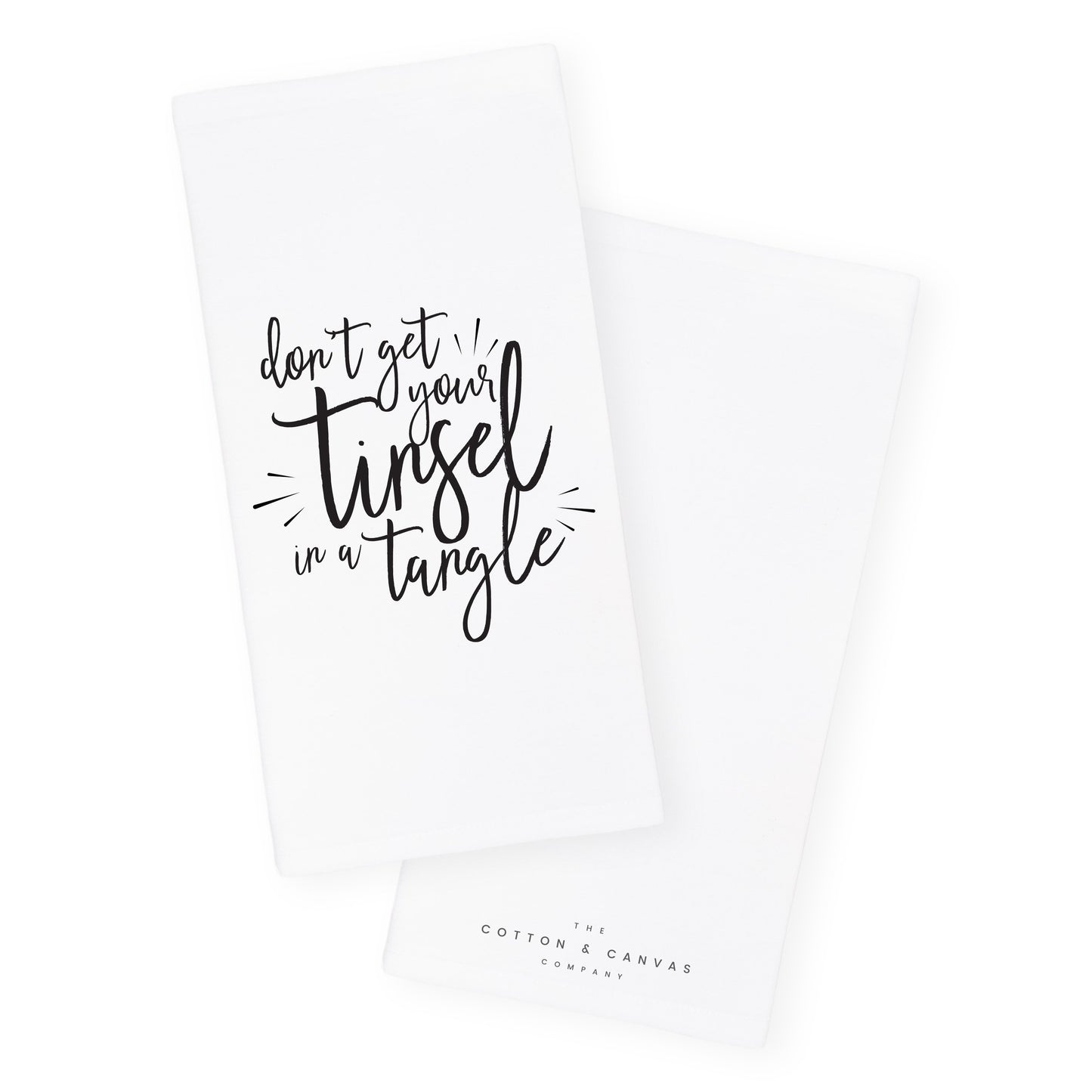 Don't Get Your Tinsel in a Tangle Christmas Kitchen Tea Towel
