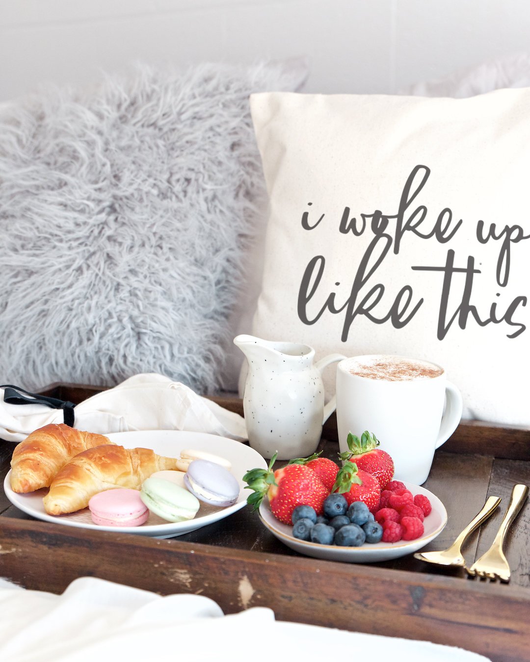 I Woke Up Like This Pillow Covers