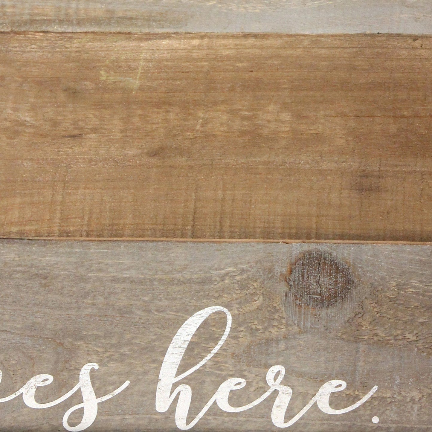 Distressed "Love Lives Here" Wood Serving Tray