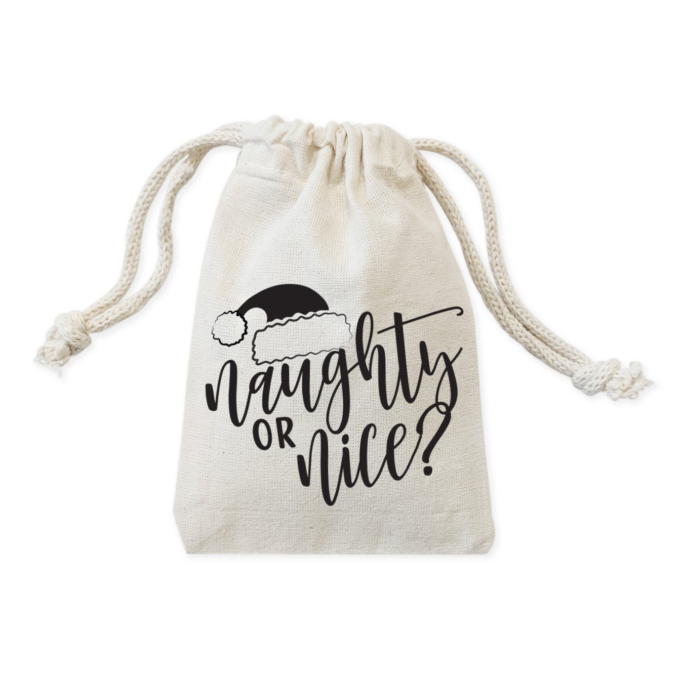 Naughty or Nice Christmas Holiday Favor Bags, 6-Pack