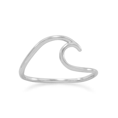 "Wave of Fresh Air" Sterling Silver Wave Ring