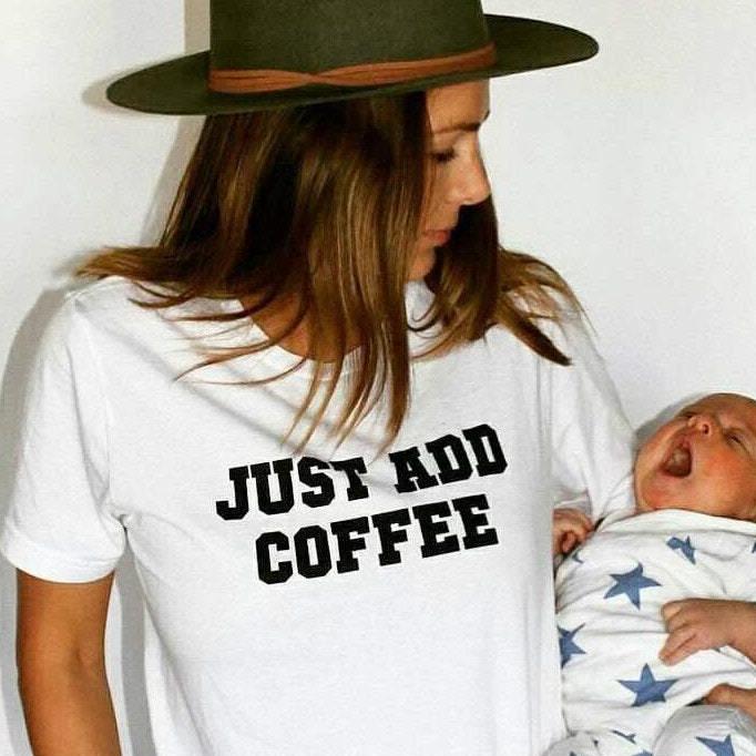 Just Add Coffee - Boyfriend Tee
