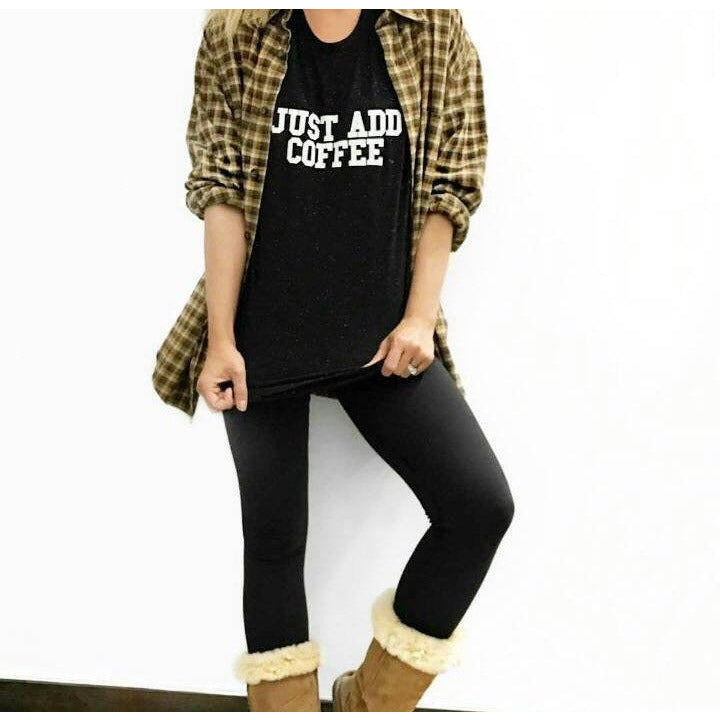 Just Add Coffee - Boyfriend Tee