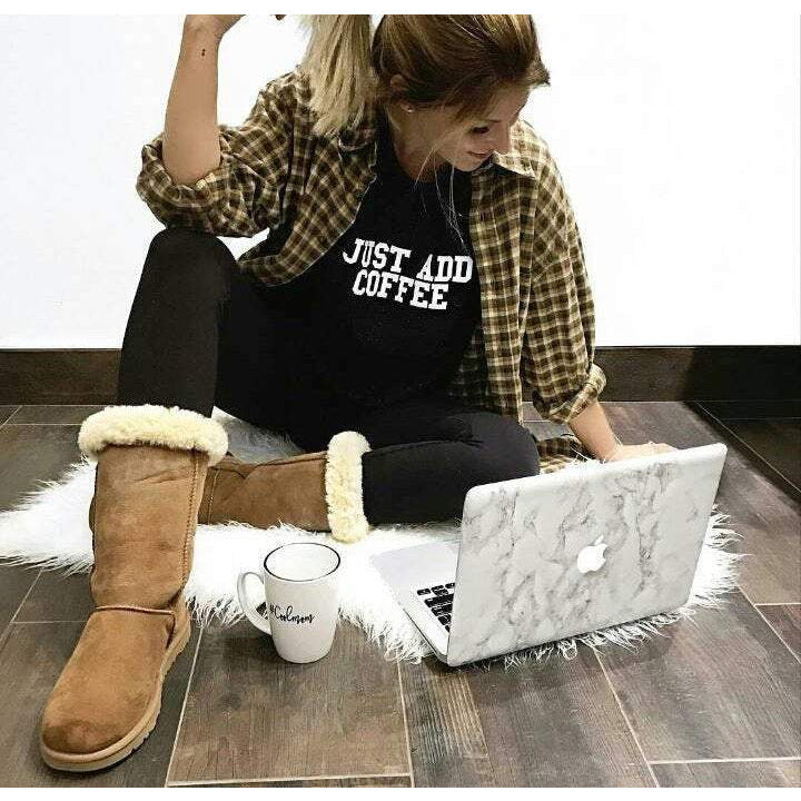 Just Add Coffee - Boyfriend Tee