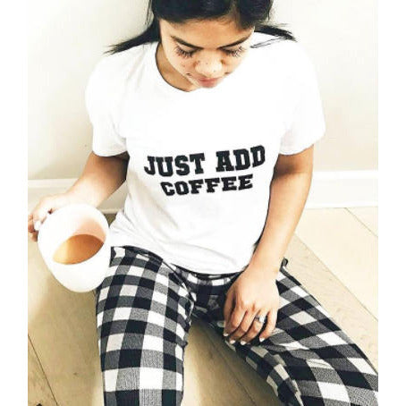 Just Add Coffee - Boyfriend Tee