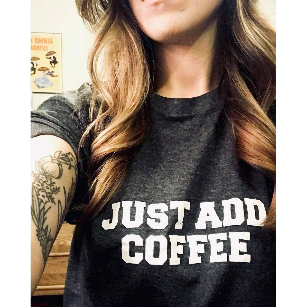 Just Add Coffee - Boyfriend Tee