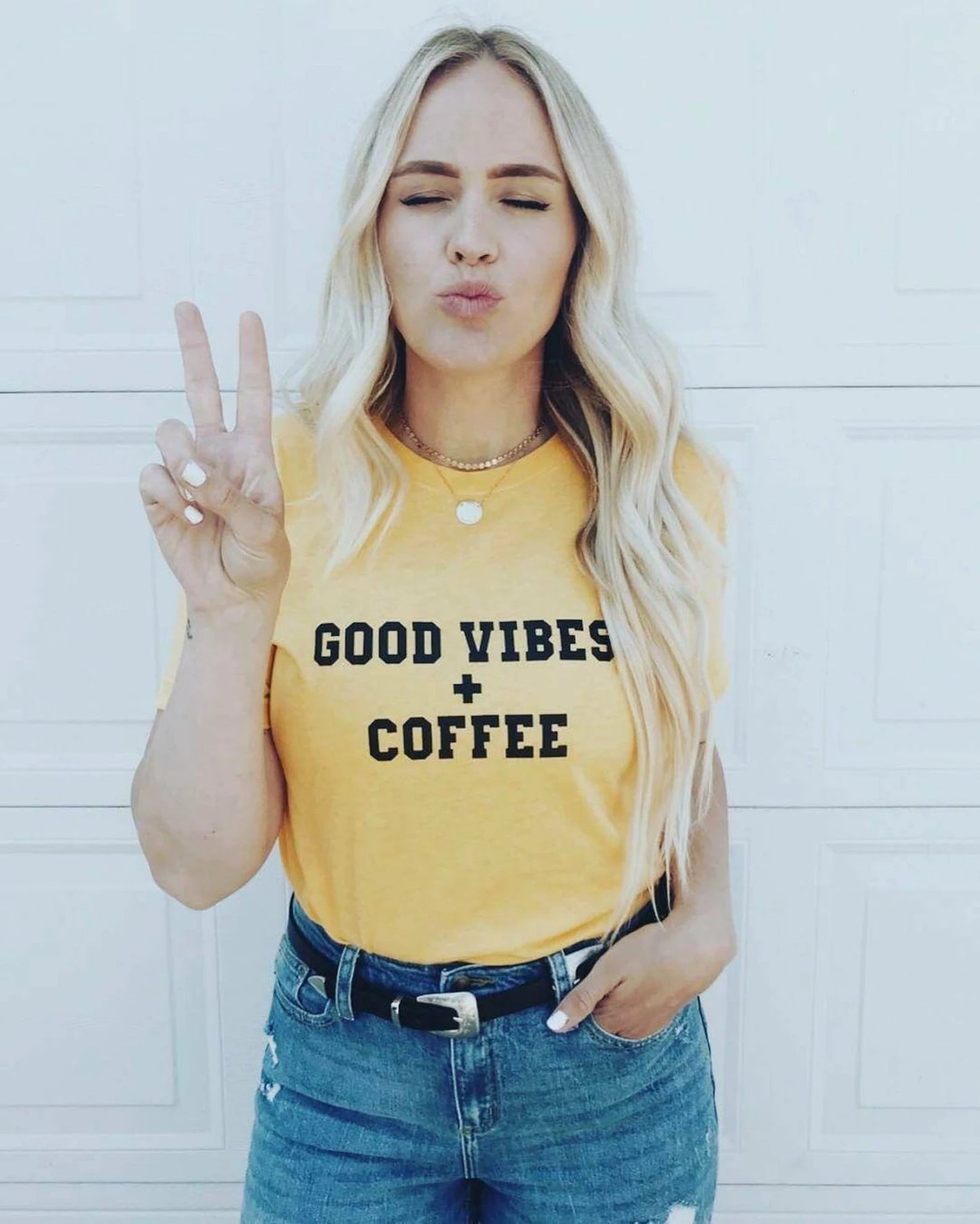 Good Vibes and Coffee Tee