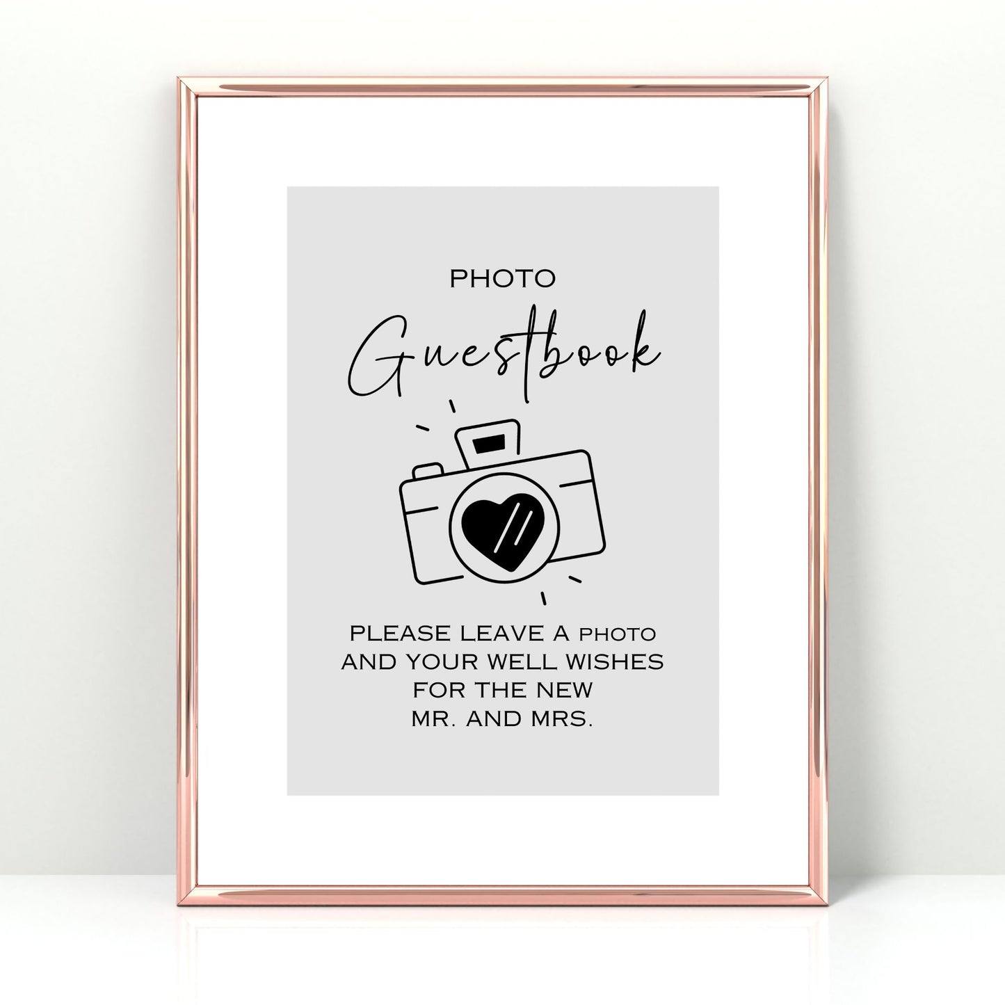 DIY Wedding Printable - Photo Guestbook Sign