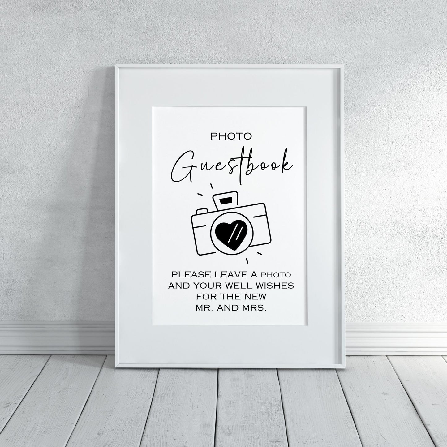 DIY Wedding Printable - Photo Guestbook Sign