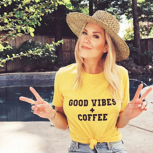 Good Vibes and Coffee Tee