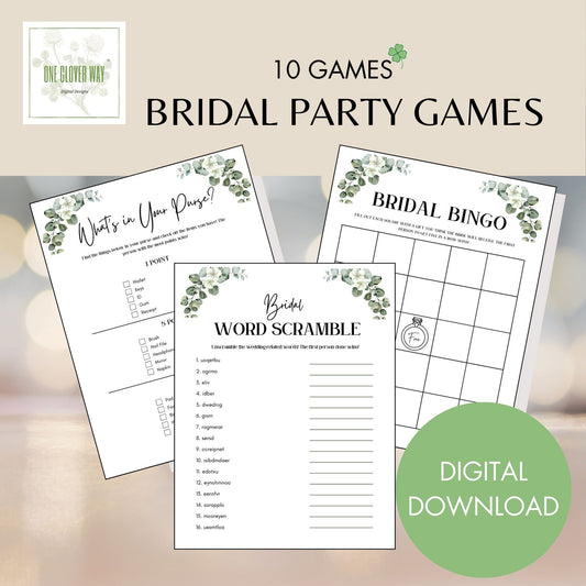 Bridal Party 10 Game Bundle - Digital Download