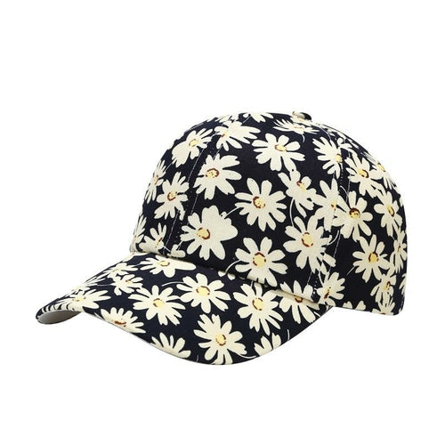 Daisy Printed Buckle Hat