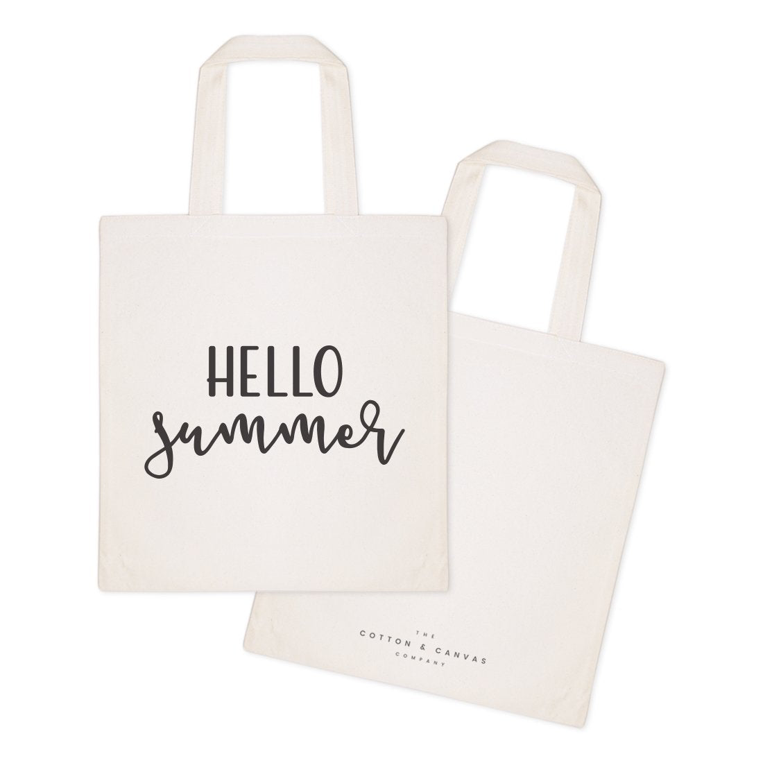 Hello Summer Cotton Canvas Tote Bag