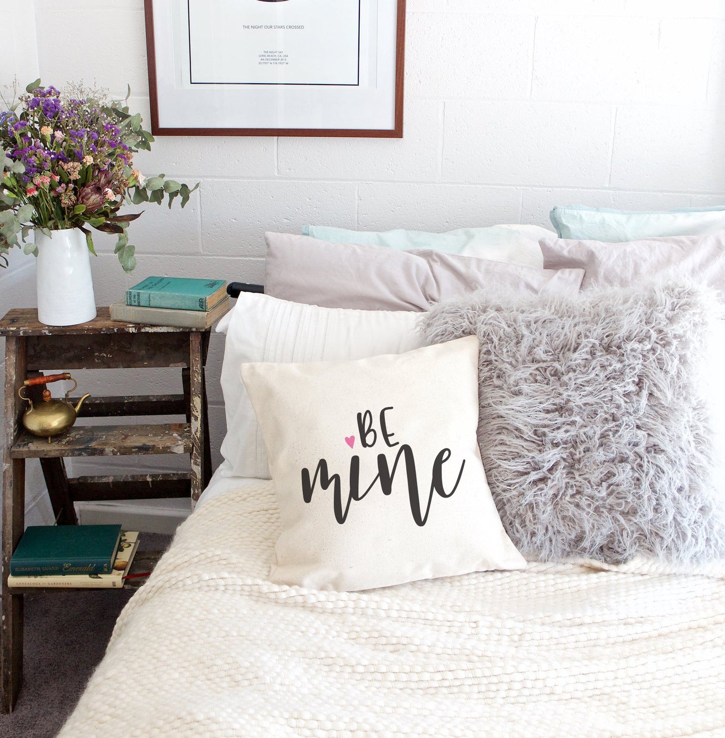 Be Mine Cotton Canvas Pillow Cover