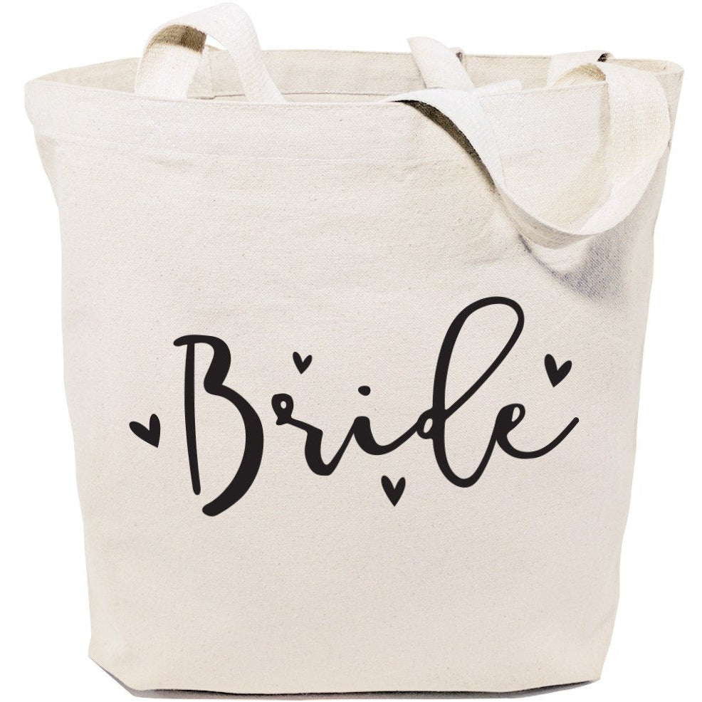 Bride Wedding Cotton Canvas Tote Bag