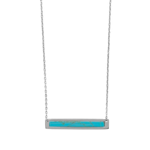 Turquoise Bar Necklace