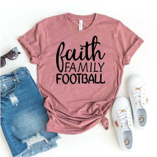 Faith Family Football T-Shirt