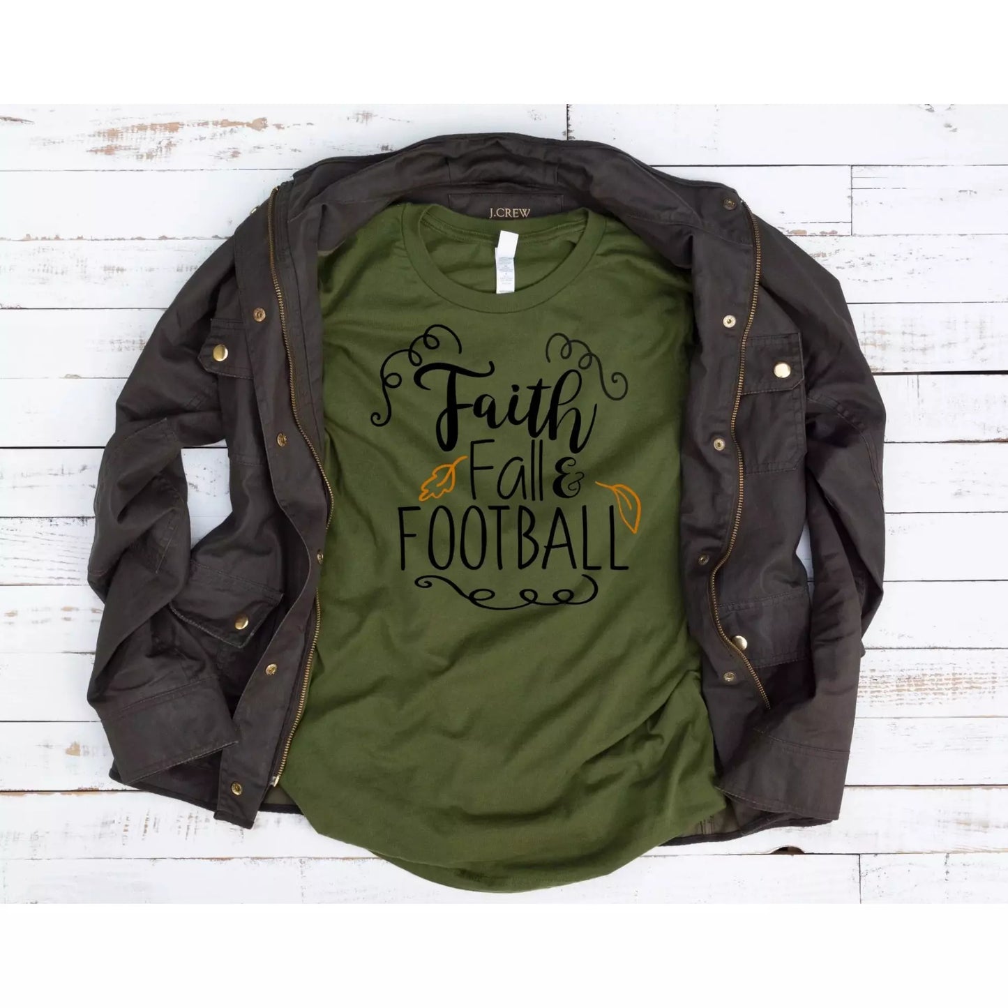 Faith Fall & Football Tee