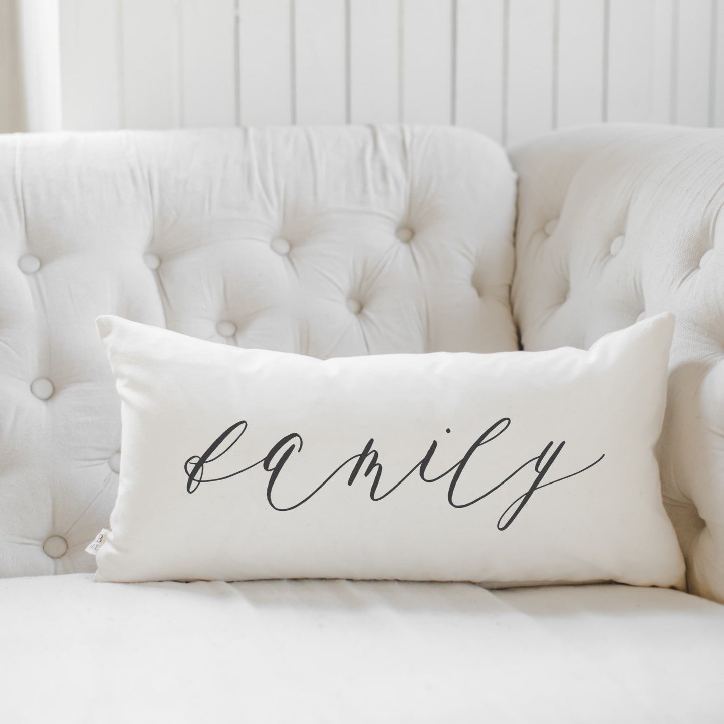 Inspirational Home Decor Love Your Family Lumbar Pillow One Clover Way