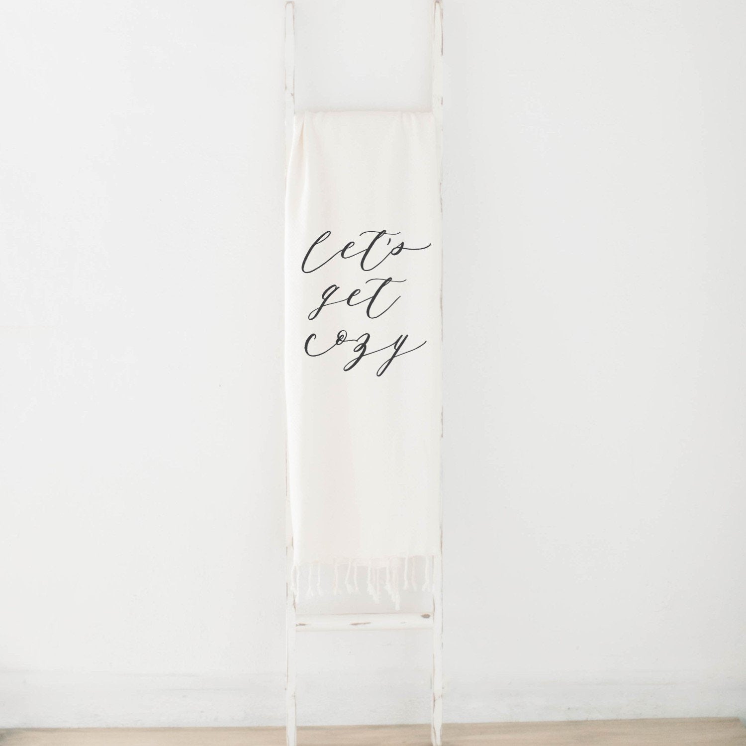 Lets Get Cozy Throw Blanket One Clover Way
