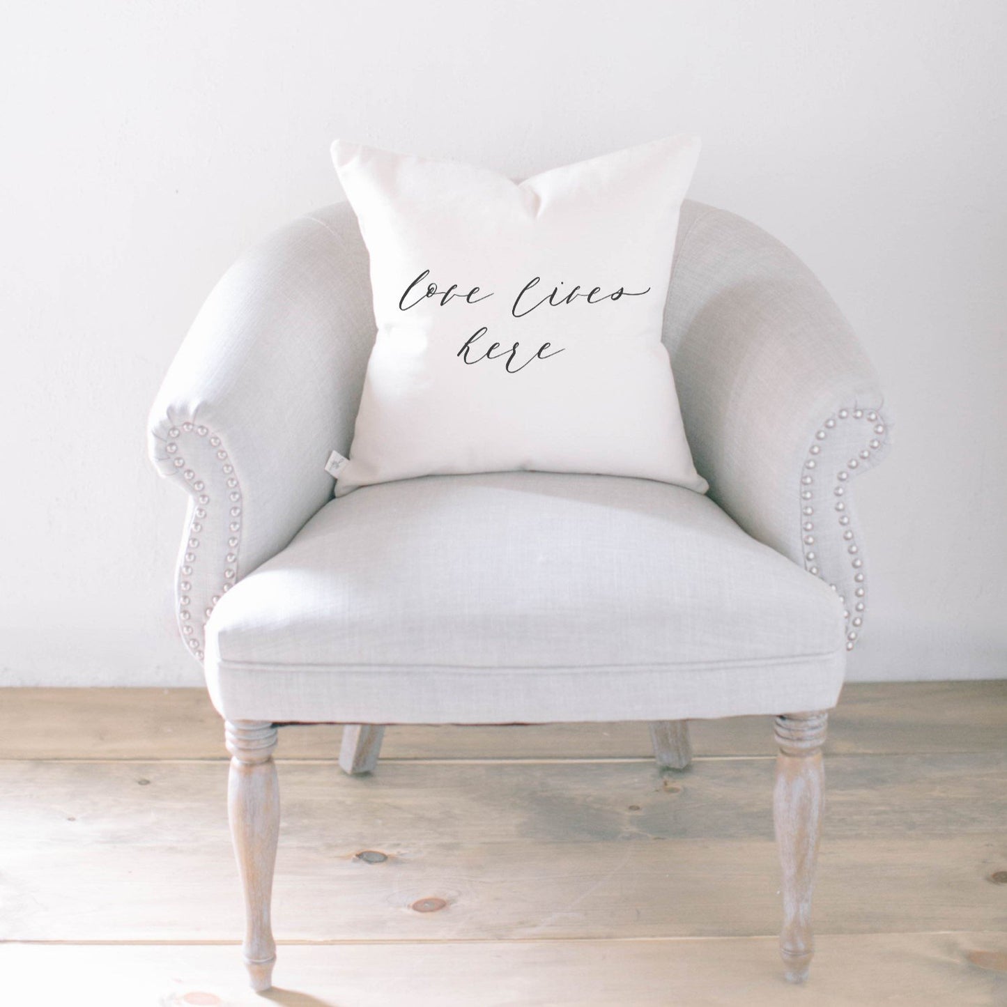 Love Lives Here Square Pillow